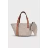 Elephant-shaped textile bag