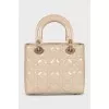 Лакированная сумка из кожи Lady Dior
