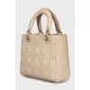 Лакированная сумка из кожи Lady Dior