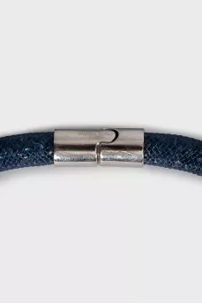 Blue choker with crystals