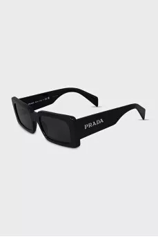 Rectangular frame sunglasses with logo