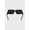Rectangular frame sunglasses with logo