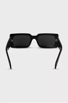 Rectangular frame sunglasses with logo