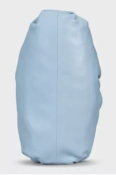 Шкіряний клатч блакитного кольору