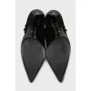 Suede pointed toe ankle boots