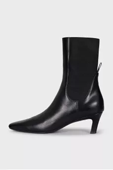Ботильоны из кожи на каблуке kitten heel