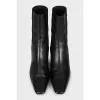 Ботильоны из кожи на каблуке kitten heel