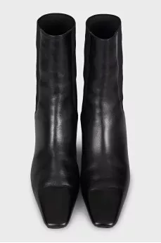 Ботильоны из кожи на каблуке kitten heel