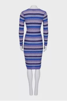Bodycon dress with a relief pattern