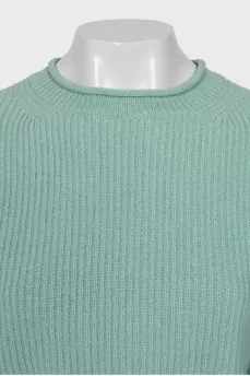 Blue cropped sweater