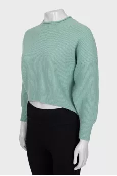 Blue cropped sweater