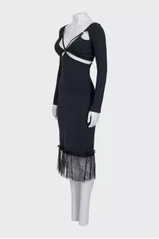 Black dress with cutouts