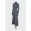 Fitted dress with shiny thread