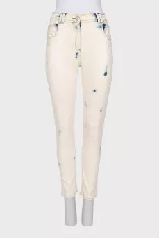 Skinny jeans with print