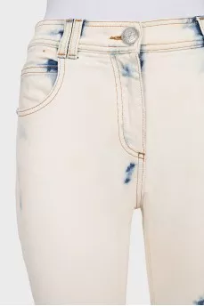Skinny jeans with print