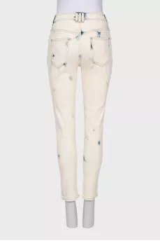 Skinny jeans with print