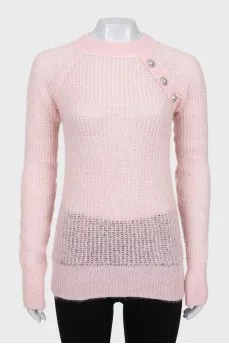 Knitted pink sweater with tag