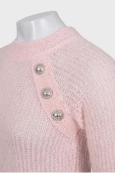 Knitted pink sweater with tag