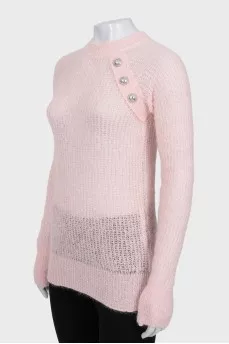 Knitted pink sweater with tag