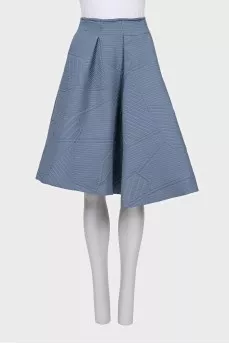 Textured midi skirt