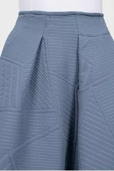 Textured midi skirt