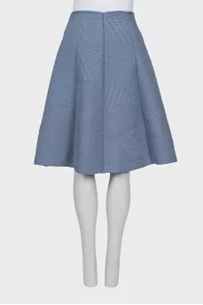 Textured midi skirt
