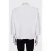 Cashmere pullover with gold decor