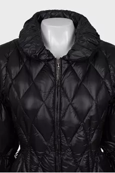 Quilted jacket with lacing