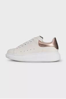 White leather sneakers