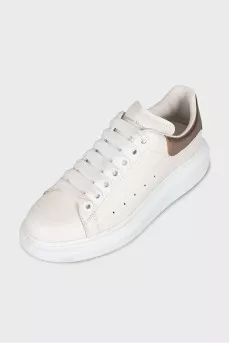 White leather sneakers