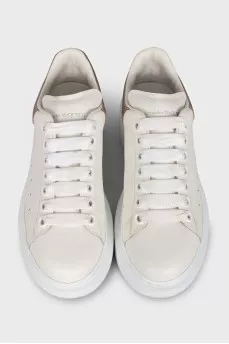 White leather sneakers