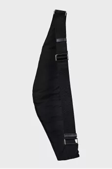 Men's textile shoulder bag