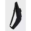 Men's textile shoulder bag