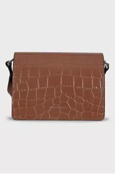 Brown leather crossbody