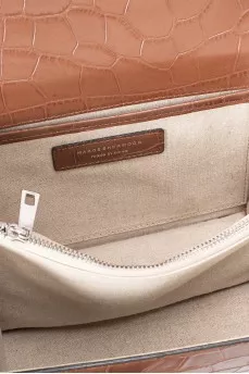 Brown leather crossbody