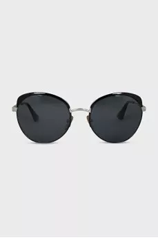 Round black sunglasses