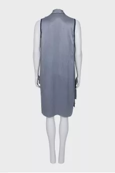 Straight-cut dress with decorative elements