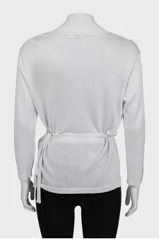 Fitted blouse with long sleeves