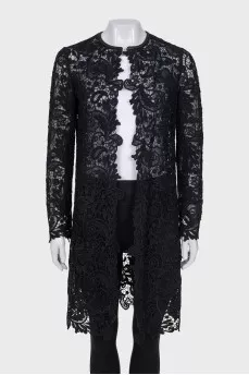 Lace cardigan without fastening