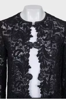 Lace cardigan without fastening