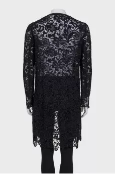 Lace cardigan without fastening