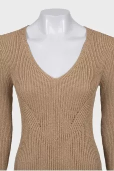 Long sleeve fitted dress