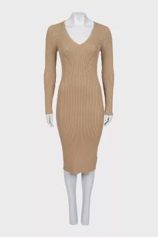 Long sleeve fitted dress