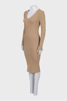 Long sleeve fitted dress