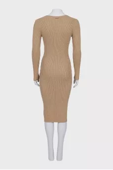 Long sleeve fitted dress