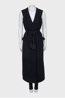 Long wrap vest