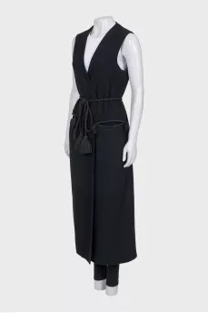 Long wrap vest