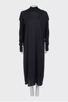 Cashmere and silk maxi dress