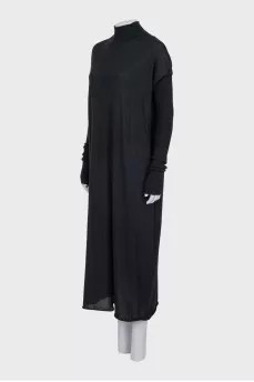 Cashmere and silk maxi dress