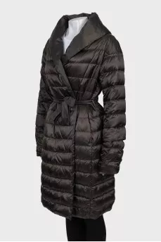 Khaki wrap coat
